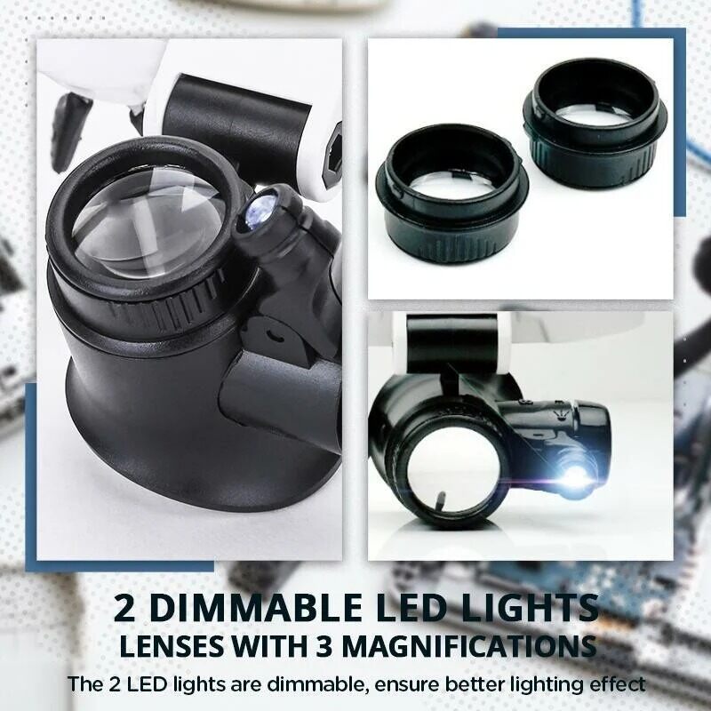 LuxeLumen Loupe avec Éclairage | Clarté parfaite pour une vision détaillée