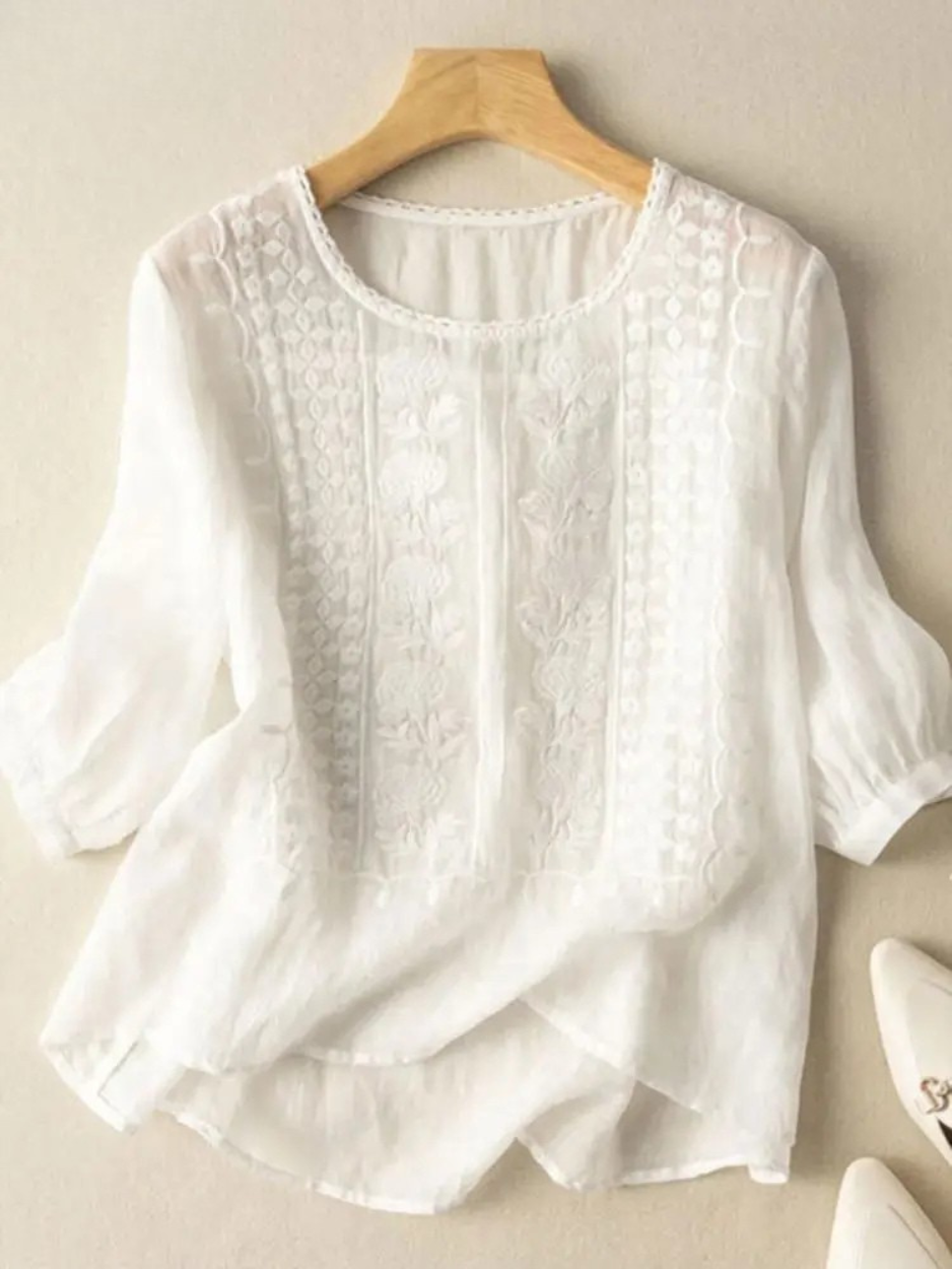 Constance | Blouse élégante avec de délicates broderies