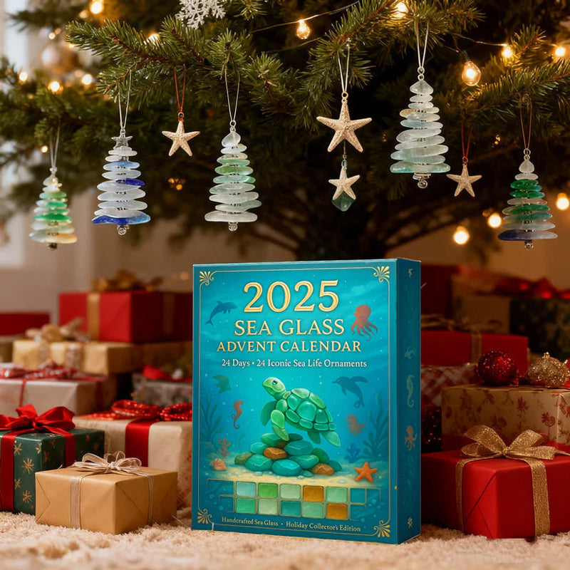 Calendrier de l'Avent ShellSpark 2025 | Découvrez des surprises quotidiennes avec des trésors d'art en verre de mer écologiques !