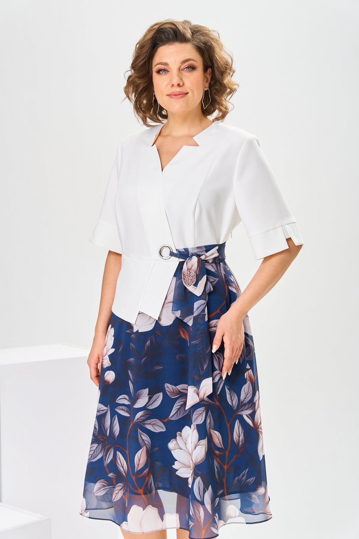 Marjorie | robe de qualité en mélange de coton et soie