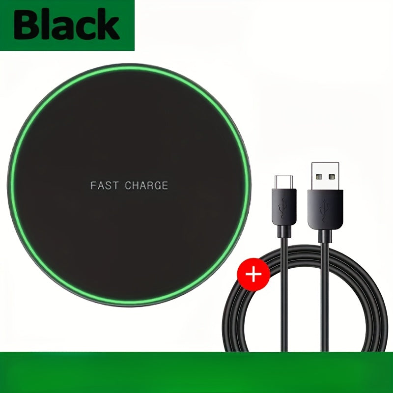 Chargeur Sans Fil Rapide – Tapis de Charge Induction 15W pour iPhone et Appareils Android, Design Élégant, Commodité Sans Câble