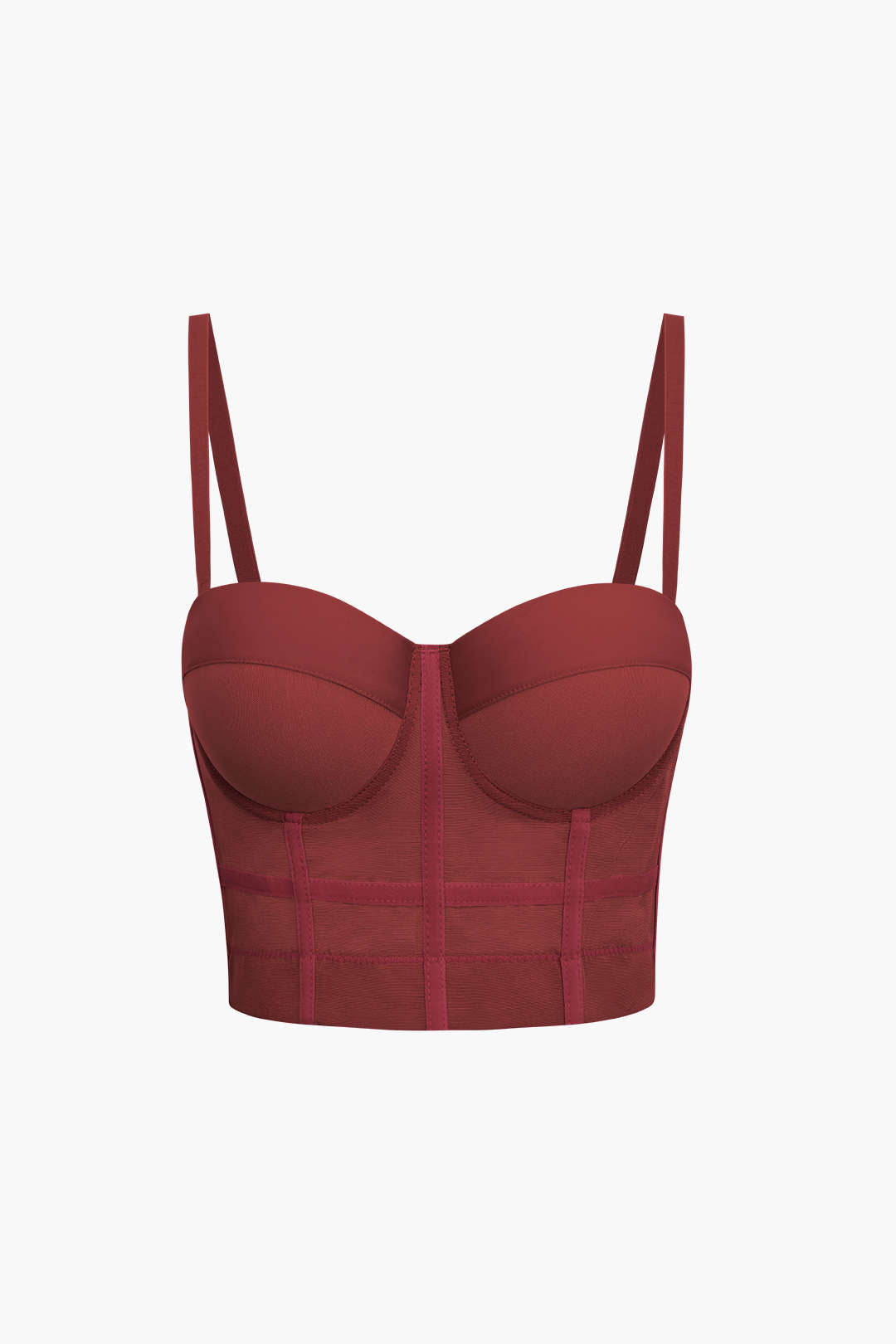 Top bustier en maille avec armatures