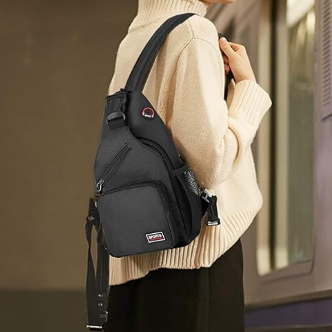 Sac à bandoulière pour femmes - Sac en toile pour extérieur avec plusieurs options de port