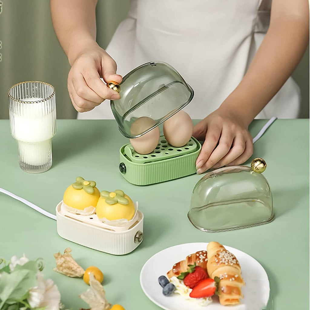 KookNest Mini Cuiseur à Oeufs – Cuiseur à Oeufs Électrique Automatique pour 2 Oeufs