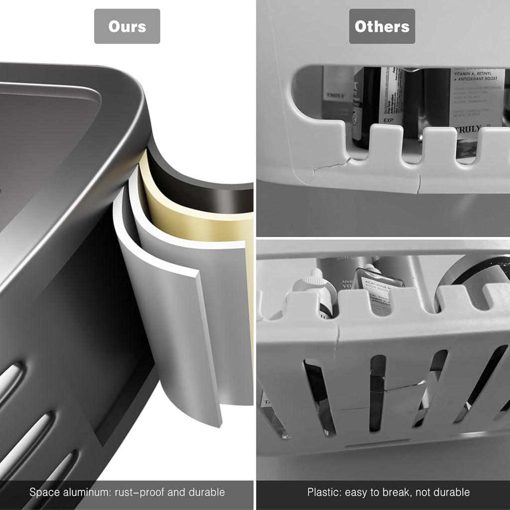 CaddyCraft Organisateur de Douche Triangulaire | Maximisez l'espace avec un caddy élégant et polyvalent