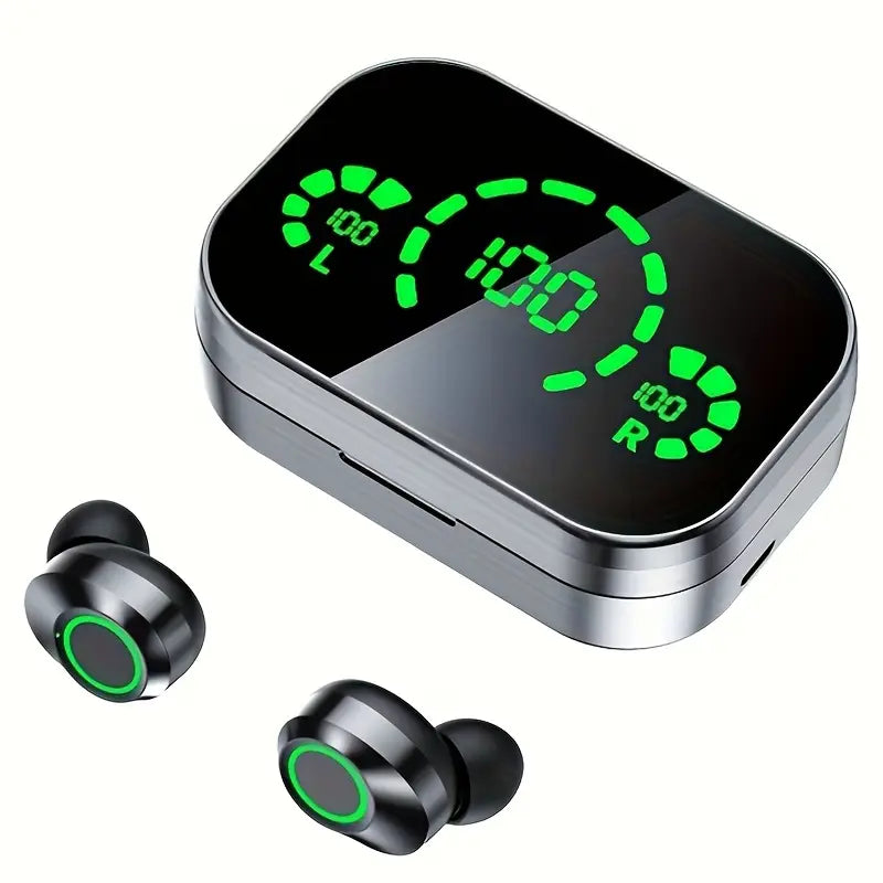 Soniq - UltraBass Écouteurs Sans Fil – Casque Intra-Auriculaire Sportif avec Étui de Charge