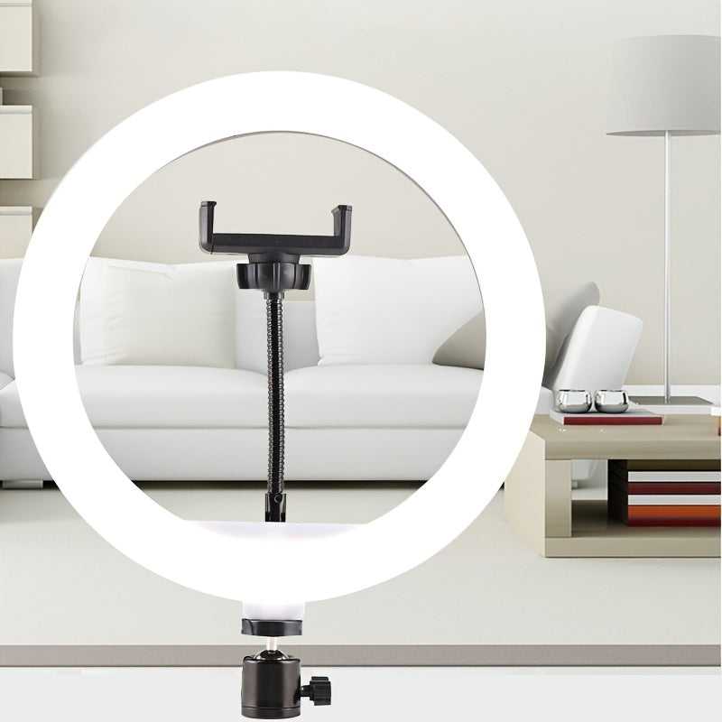 Anneau LED de 10 pouces avec Trépied Réglable et Support de Téléphone - Idéal pour le Maquillage, la Photographie et le Vlogging