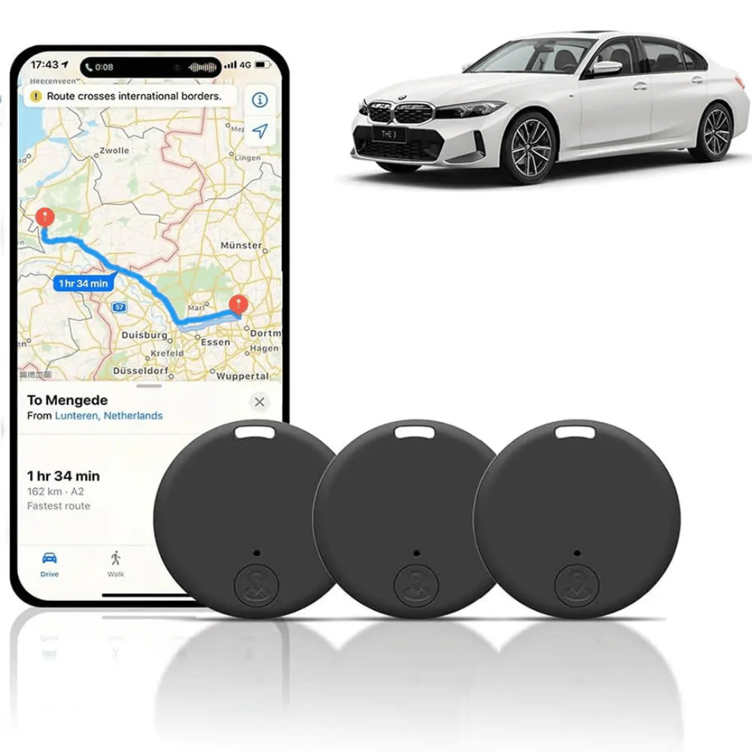 3x Mini GPS Tracker - Localisateur de voiture et de clés puissant
