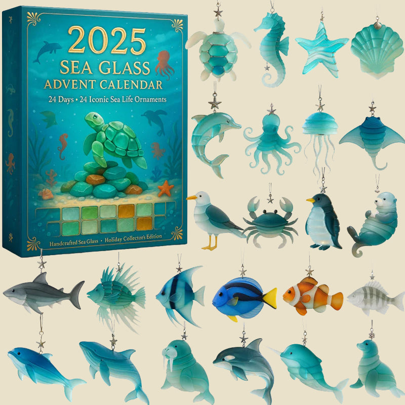 Calendrier de l'Avent ShellSpark 2025 | Découvrez des surprises quotidiennes avec des trésors d'art en verre de mer écologiques !