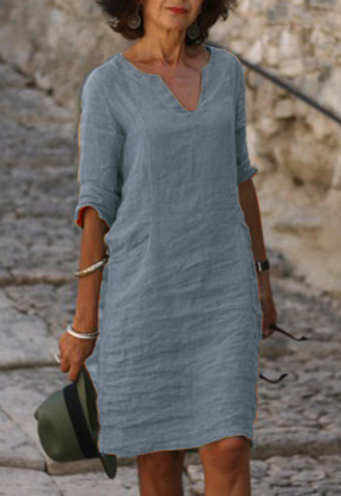 Elvy™ - Robe élégante à décolleté en V