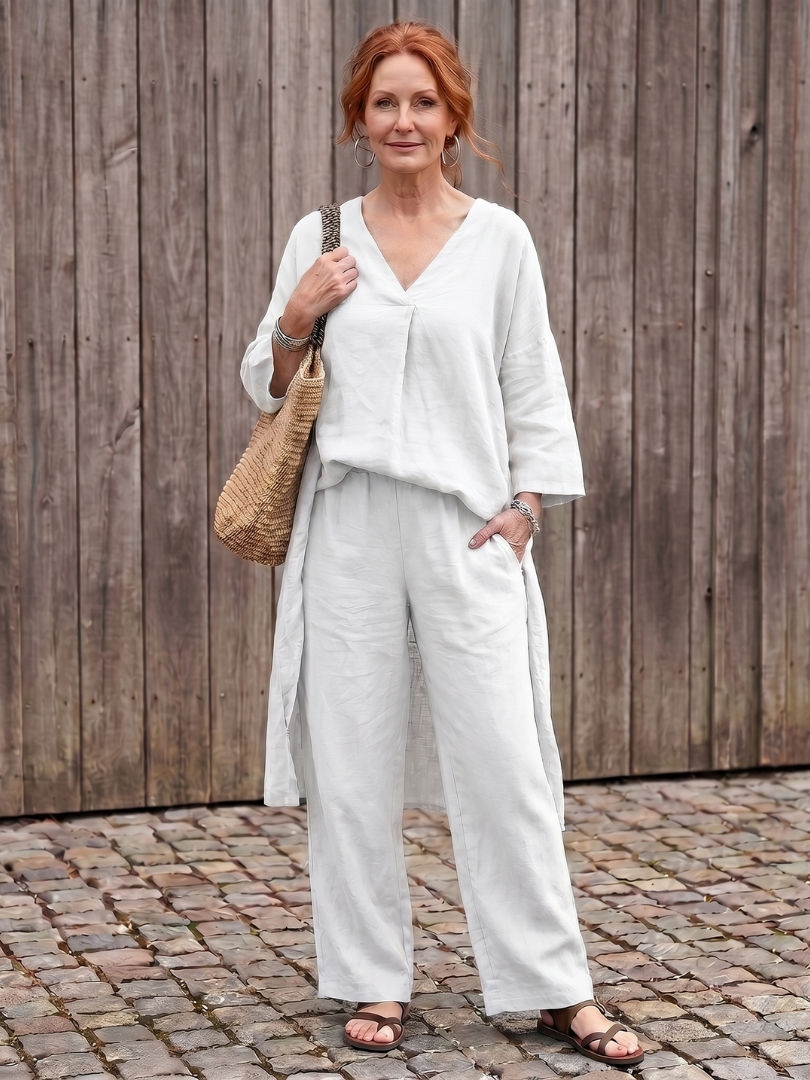 Onyx | Ensemble Haut Tunique Ample et Pantalon Large