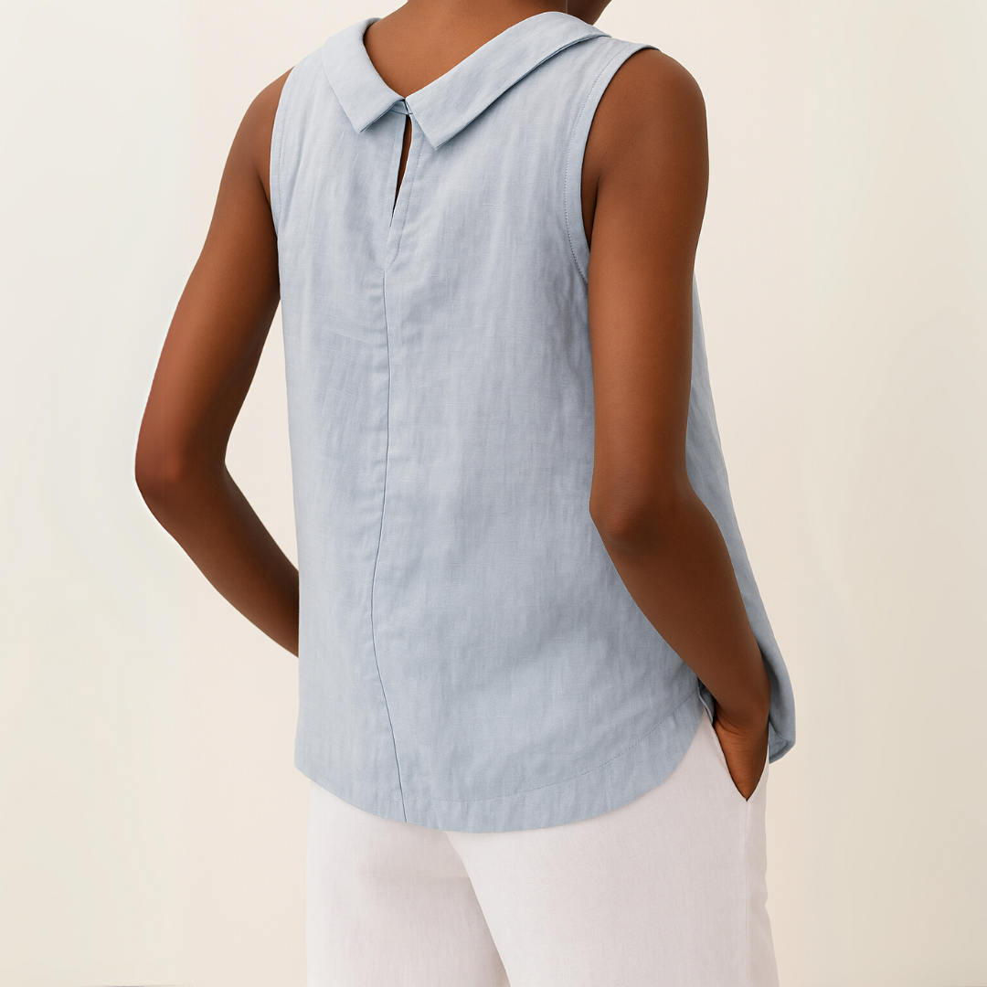 Margy | Blouse élégante avec bouton dans le dos