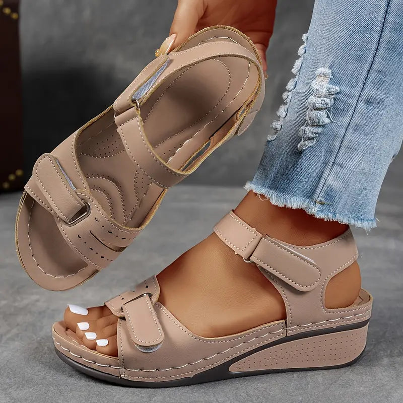 Sandales à Talons avec Support de Voûte et Sangles Ajustables pour Femmes