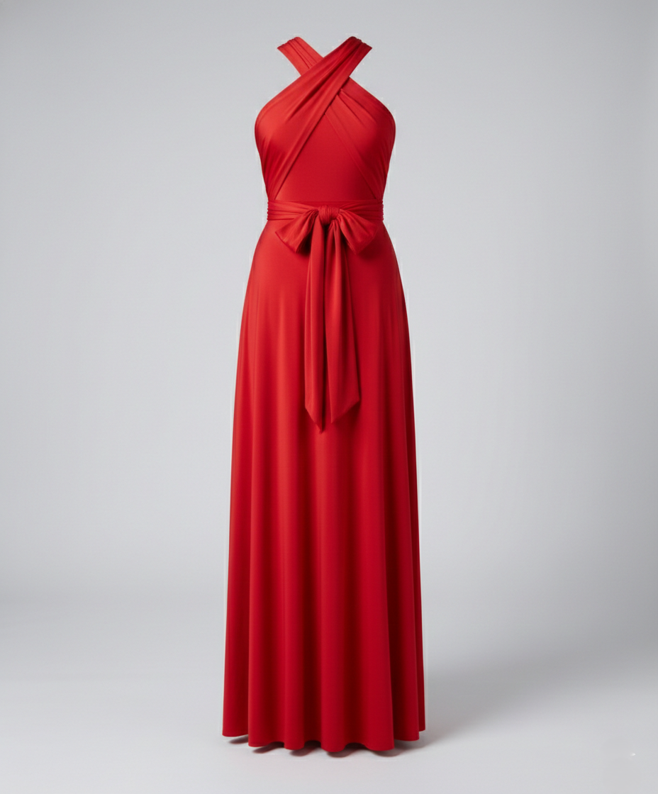Robe portefeuille multiway pour femmes avec plus de 50 variantes de port et tissu élastique | Heidi-Mode