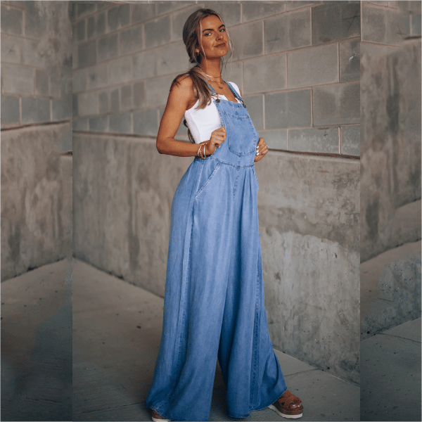 Salopette en Denim pour Femmes