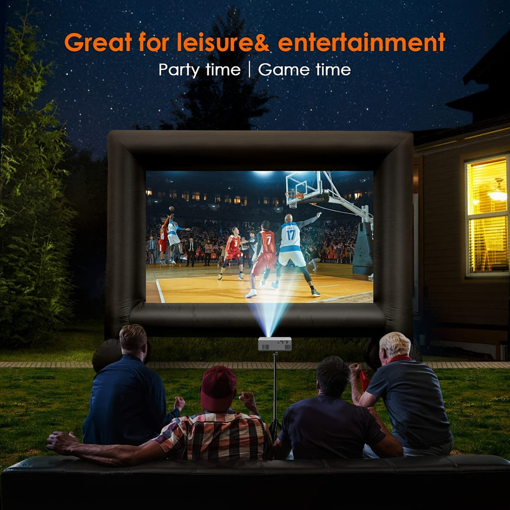 Mini Projecteur Ultra-Lumineux 3000 Lumens – Portable, HDTV & USB, Idéal pour Cinéma à Domicile & Extérieur !