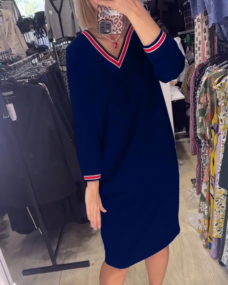 Elisa | Robe élégante à décolleté en V avec poches