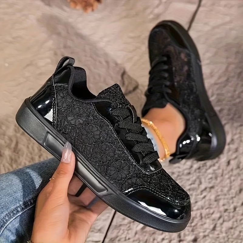 Lacielle | Baskets en Air-Mesh avec détail floral