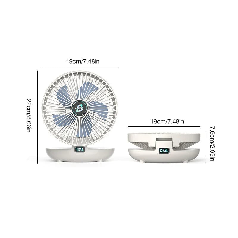 AeroLux Élégant Ventilateur Portable | Ventilateur pliable et stylé pour un confort ultime