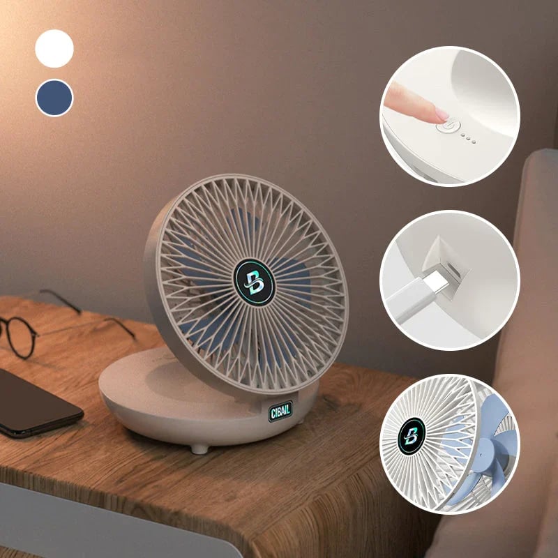 AeroLux Élégant Ventilateur Portable | Ventilateur pliable et stylé pour un confort ultime