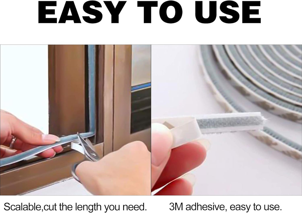 Brosse d'étanchéité, joint de porte, joint auto-adhésif