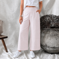 Pantalon en Lin pour Femmes avec Grandes Poches