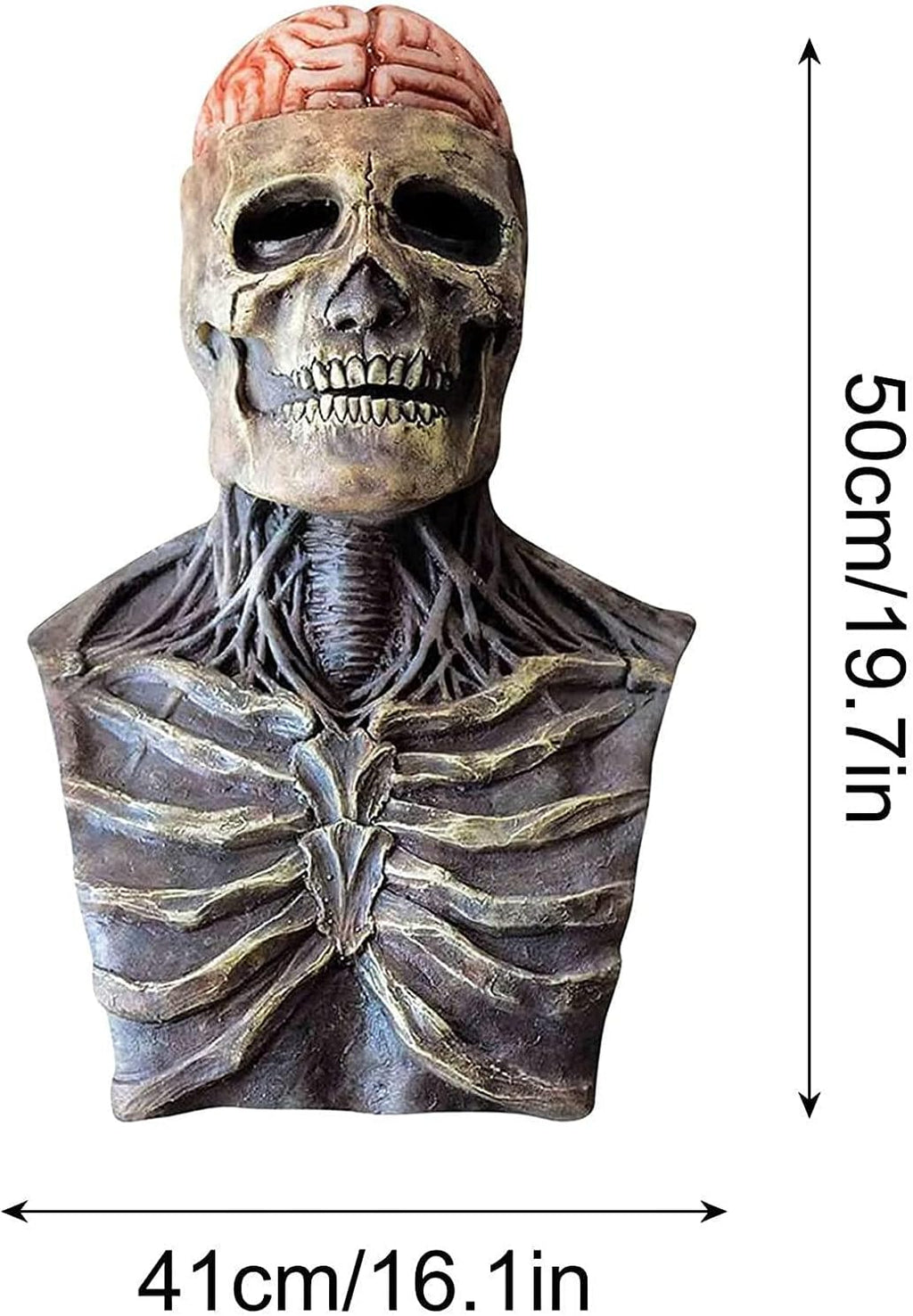 Masque de Halloween avec Détail de Cerveau