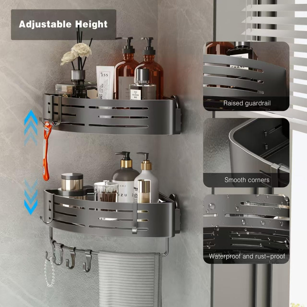 CaddyCraft Organisateur de Douche Triangulaire | Maximisez l'espace avec un caddy élégant et polyvalent