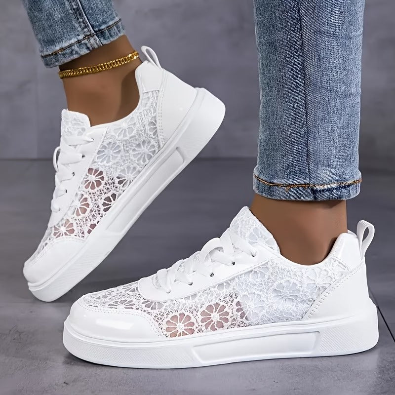 Lacielle | Baskets en Air-Mesh avec détail floral