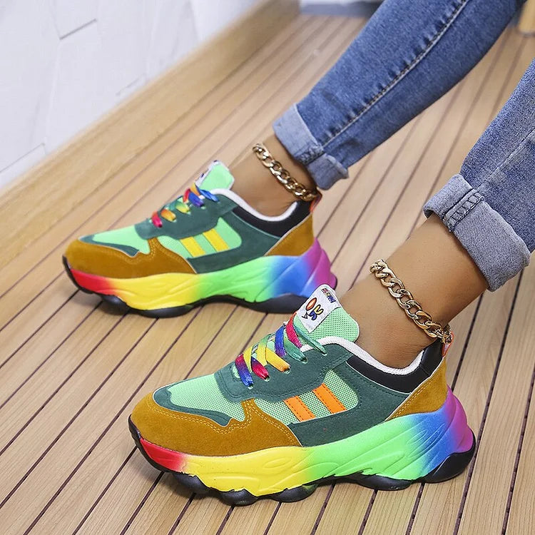 Isolina - Chaussures orthopédiques arc-en-ciel