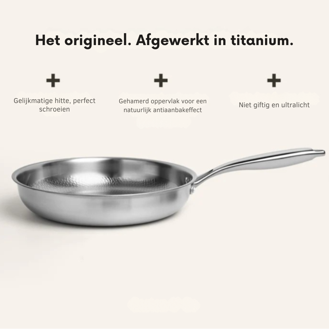 Set de Casseroles Premium en Titane 3 Pièces – Adapté pour Induction & Revêtement Naturel Antiadhésif – 3 Casseroles
