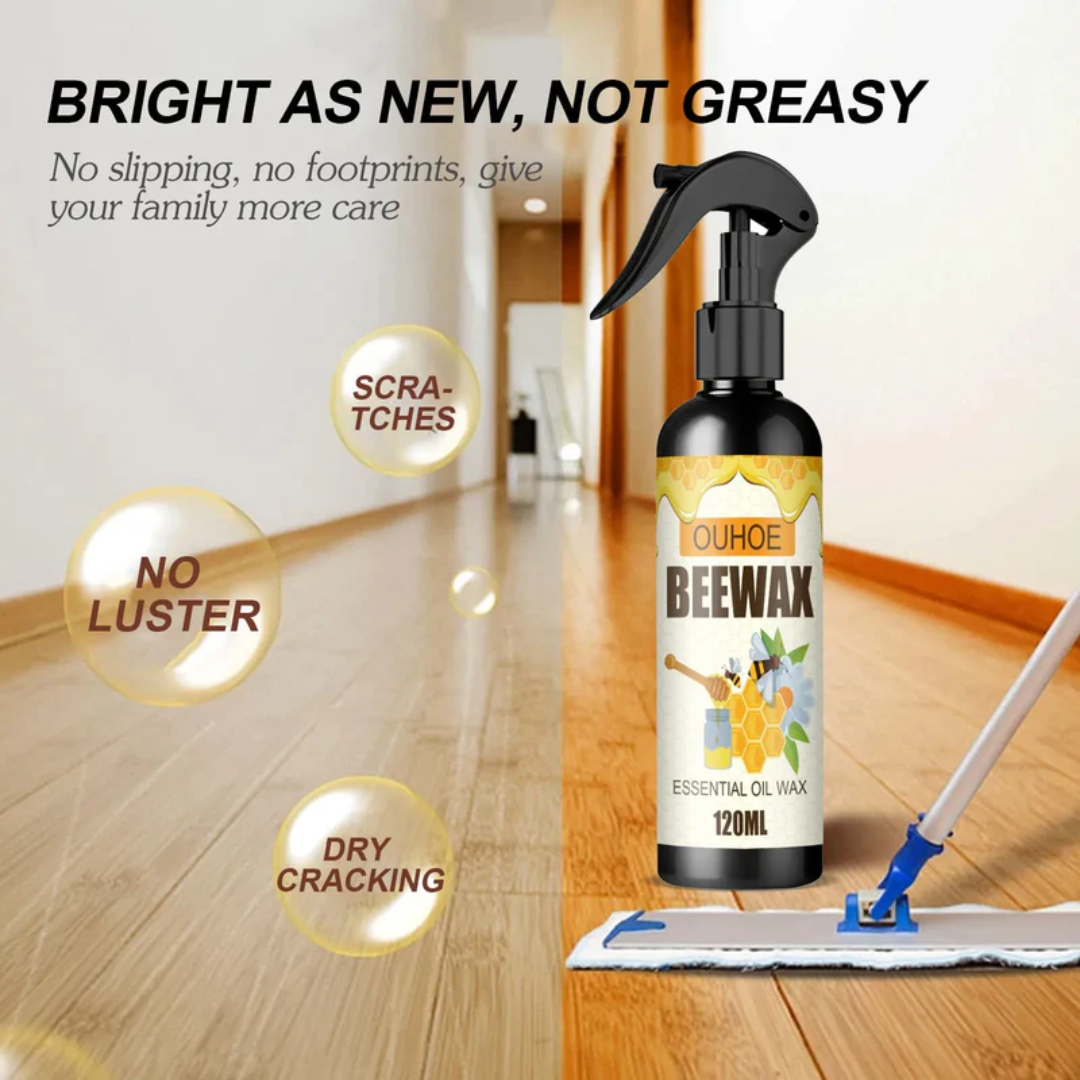 HoneyShine Polish | Spray de Cire d'Abeille pour Rafraîchir les Meubles