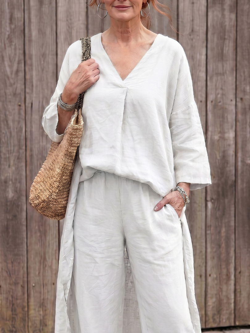 Onyx | Ensemble Haut Tunique Ample et Pantalon Large