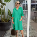 Robe en coton décontractée