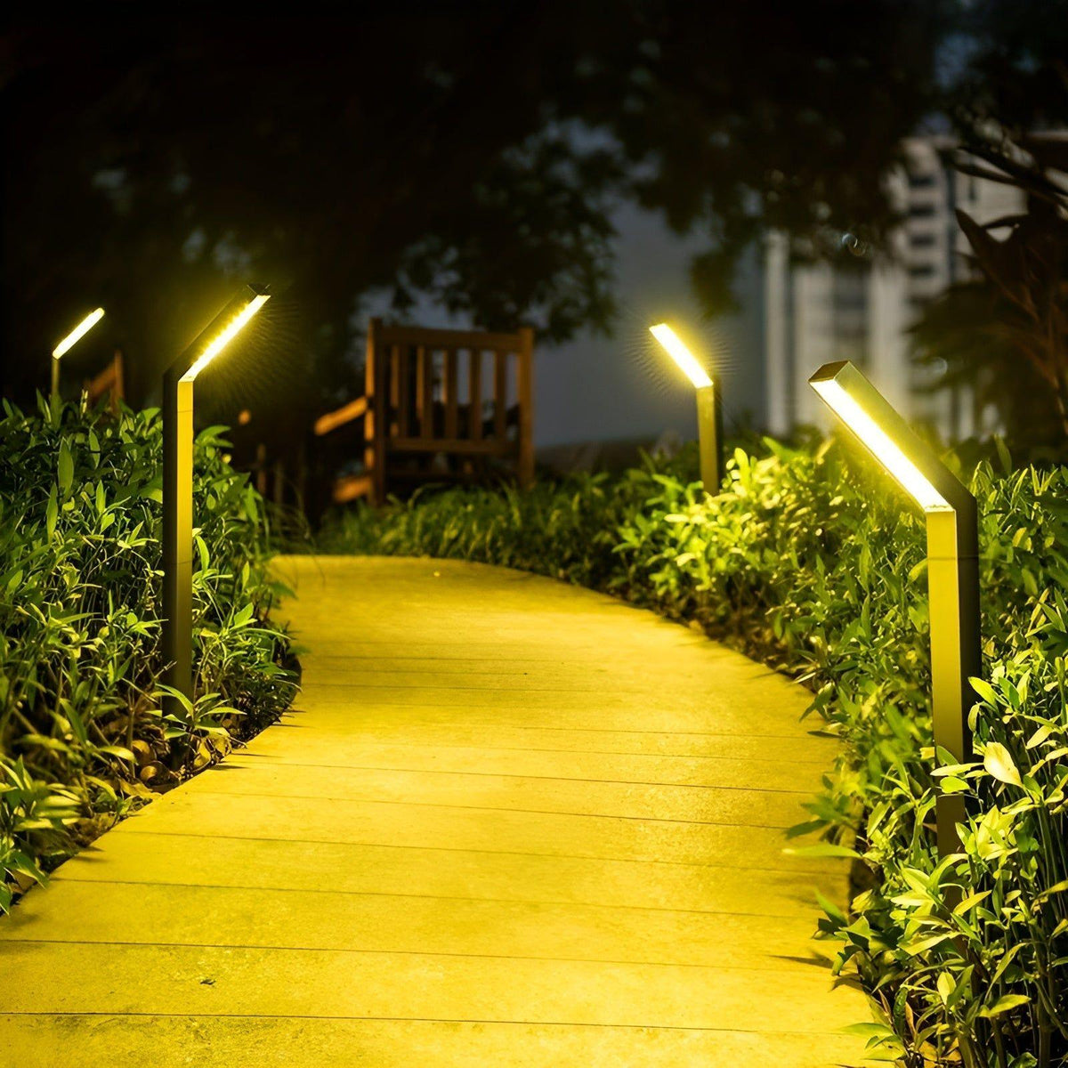 Éclairage Extérieur Solaire Résistant aux Intempéries Lampe de Jardin Durable Énergie Solaire
