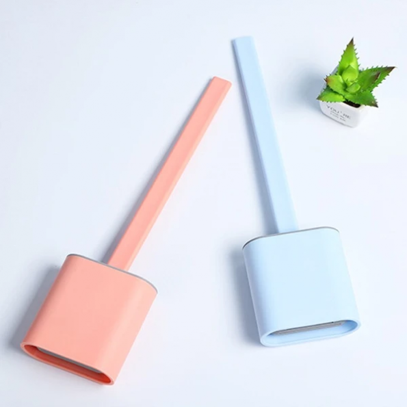 FlexiClean Brosse de Toilette – Design en Silicone Hygiénique pour un Nettoyage Facile