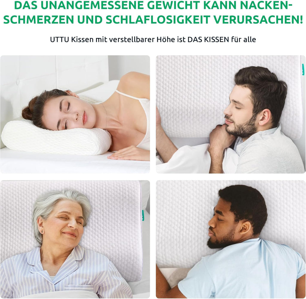 Coussin de Cou Orthopédique Ergonomique pour un Sommeil Confortable