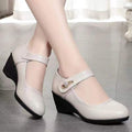 Khloe™ | Chaussures en cuir élégantes et douces avec talon