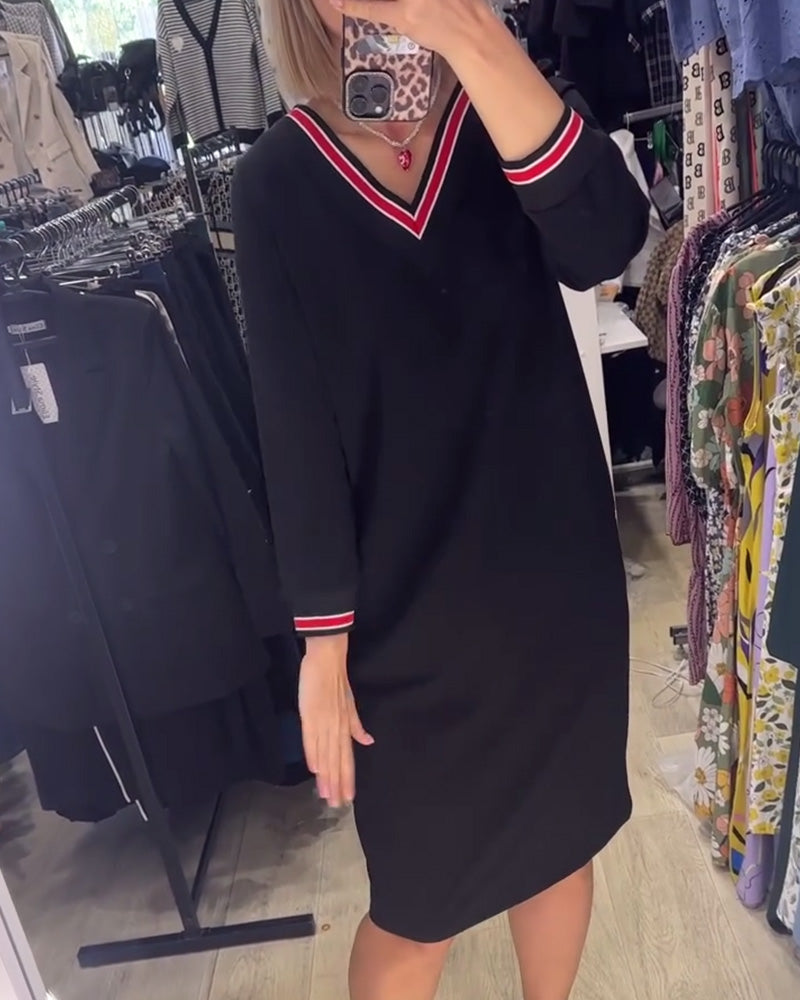 Elisa | Robe élégante à décolleté en V avec poches