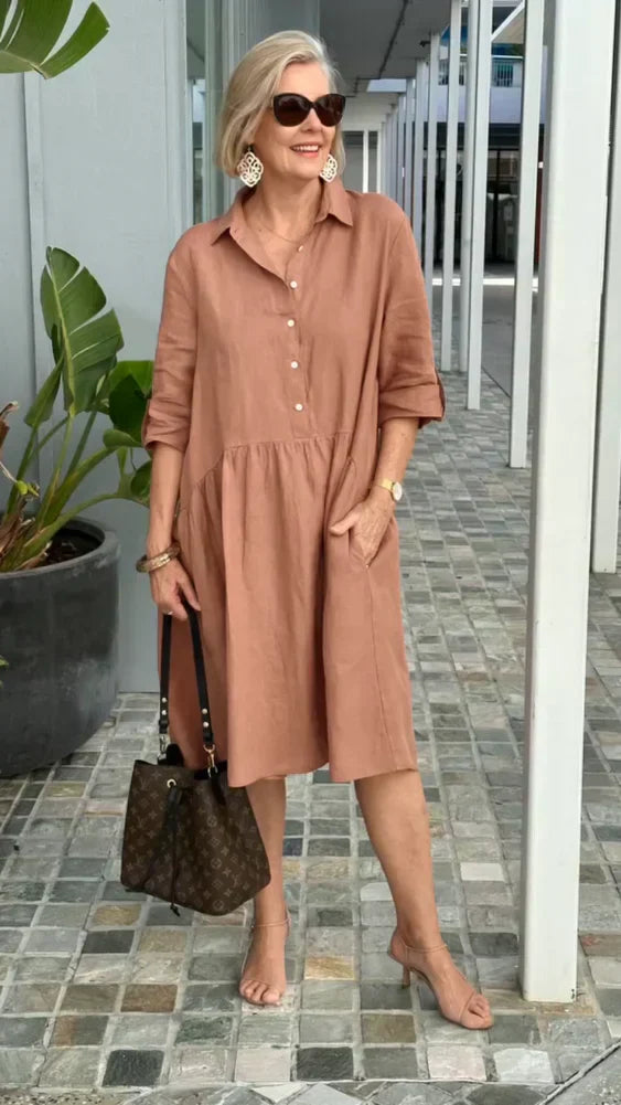 Robe en coton décontractée