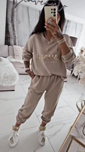 Alise | Ensemble femme avec blouse imprimée et pantalon large
