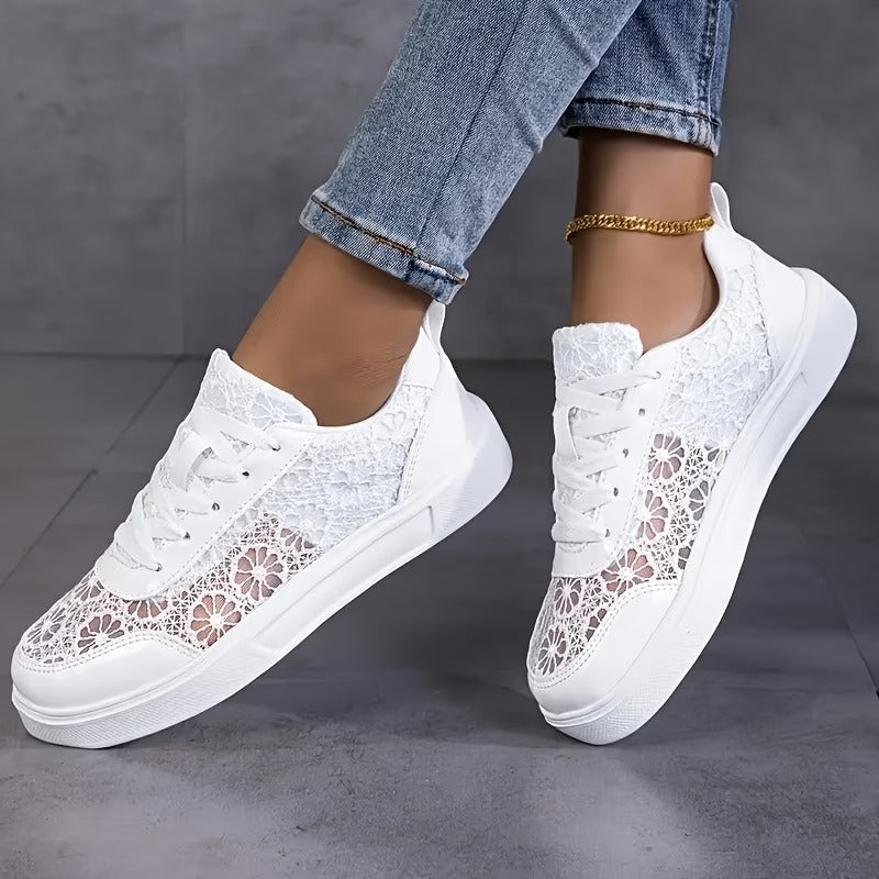 Lacielle | Baskets en Air-Mesh avec détail floral