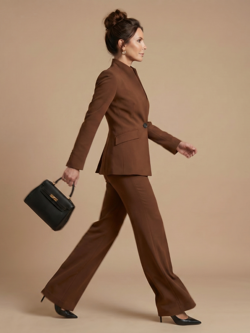 Delta | Costume sur mesure à col montant