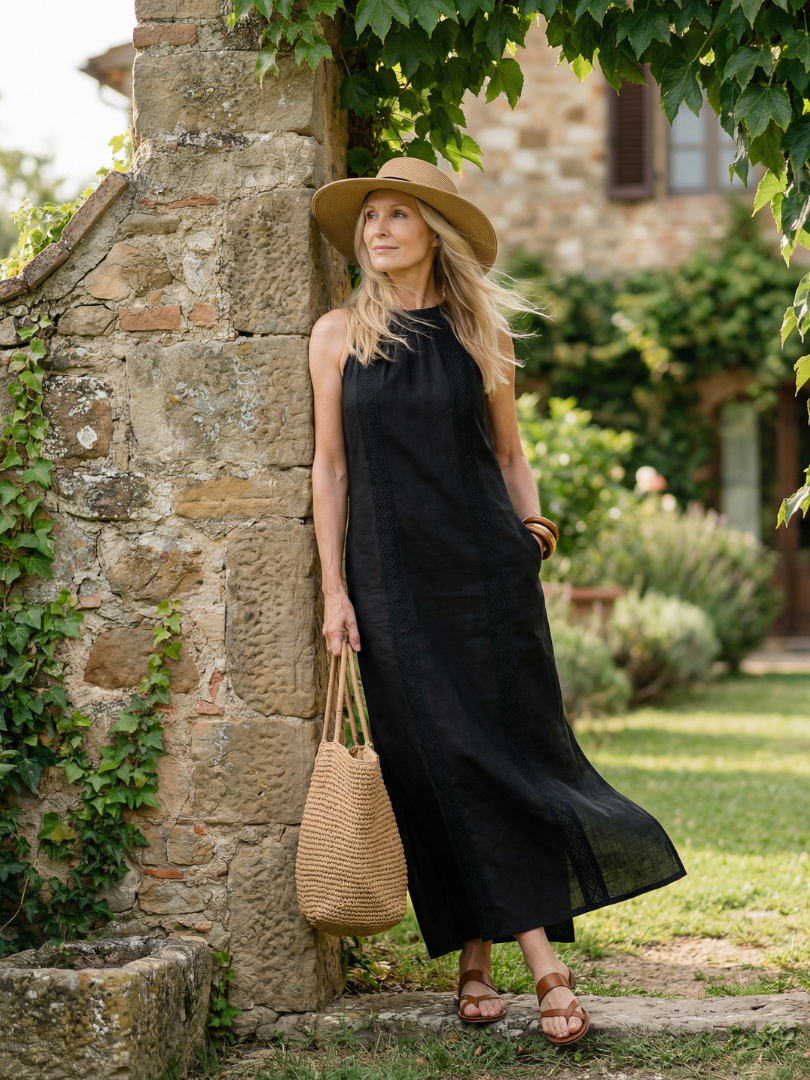 Nerina | Robe Midi Forme Simple