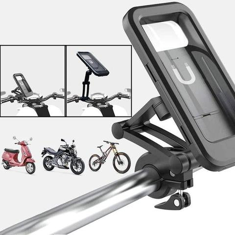 HydroGuard Case | Support de téléphone étanche universel pour vélo ou moto