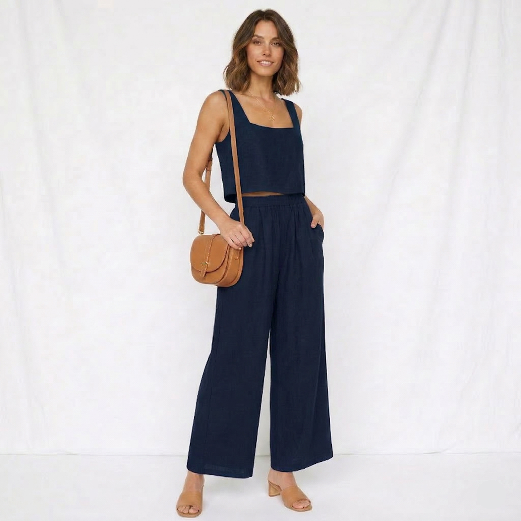 Ensemble Femme Deux Pièces Confort Top et Pantalon