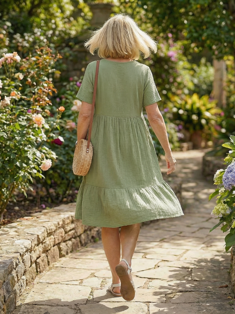 Delphinia | Robe Tissée Éléguante