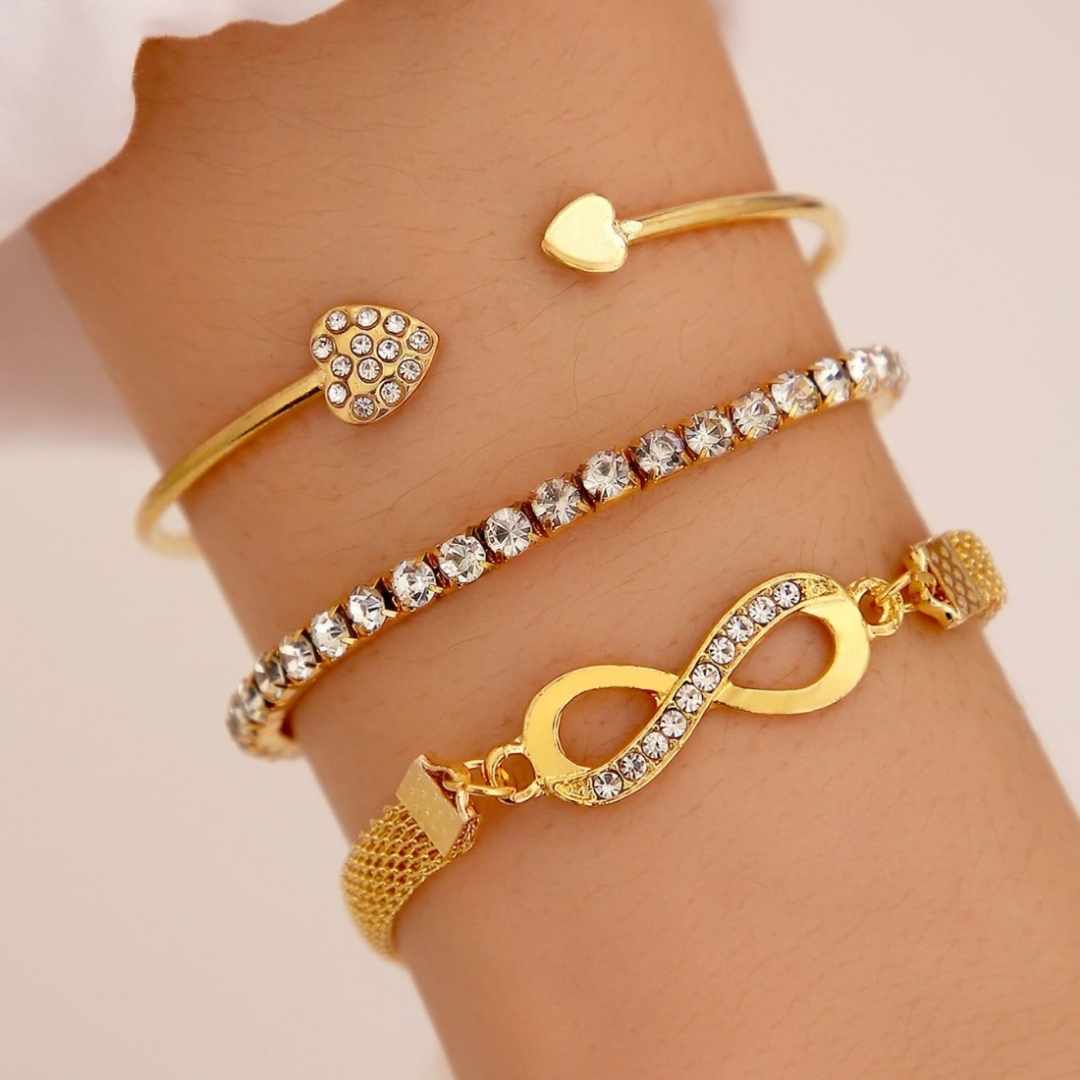 TimelessLove | Ensemble de Bracelets 3-Pièces