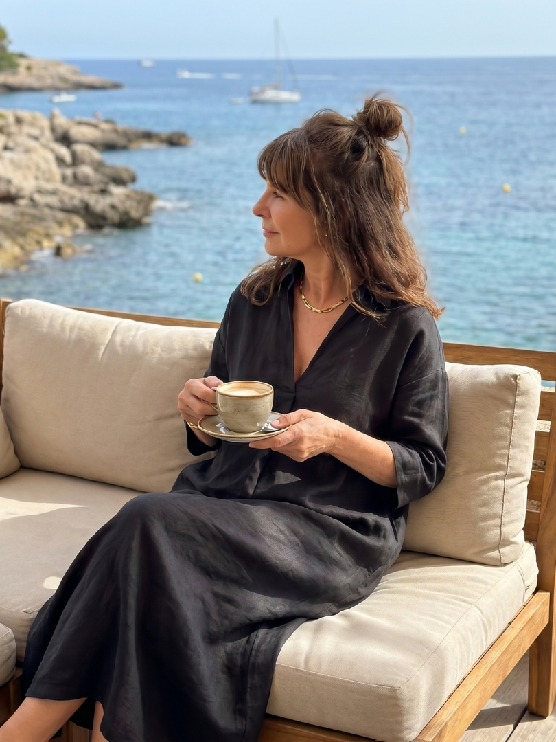 Estelle | Robe Midi Silhouette Droite Détendue