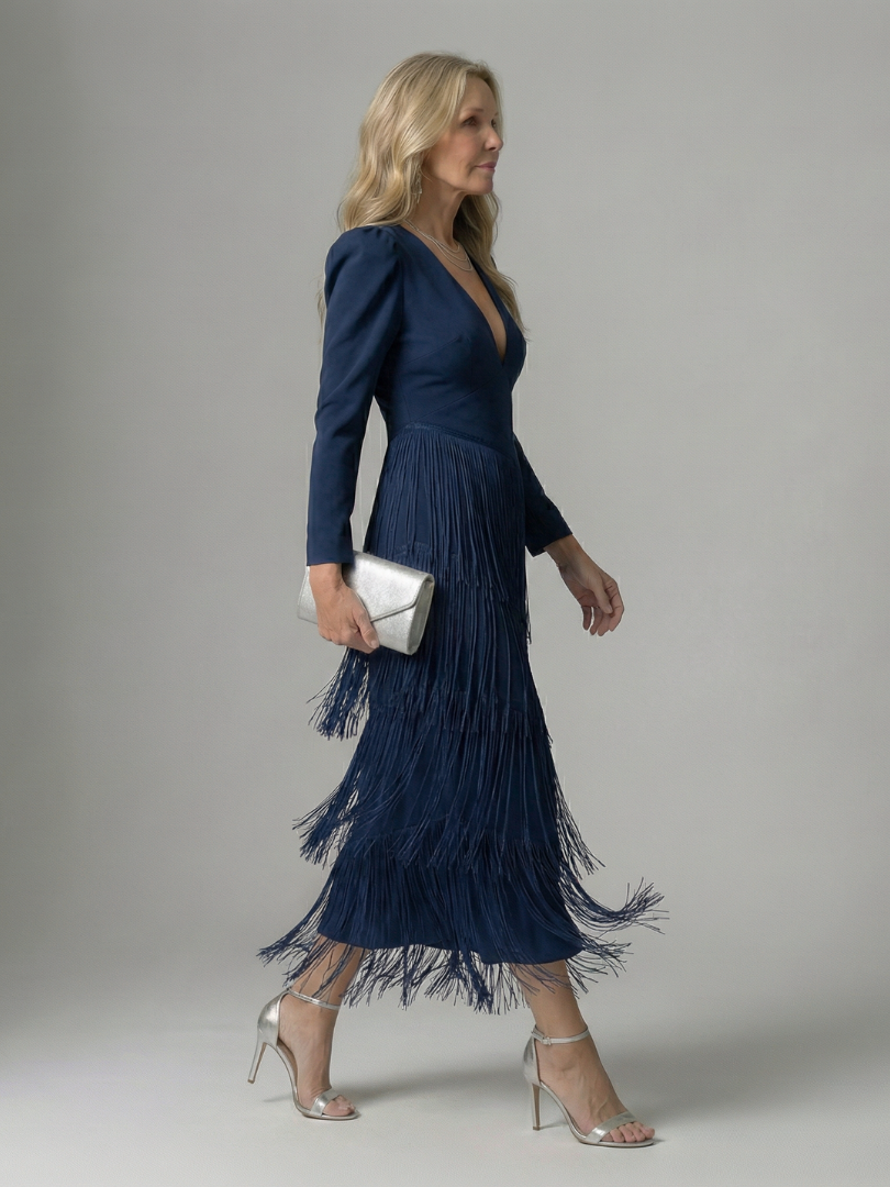 Noren | Robe Midi à Franges
